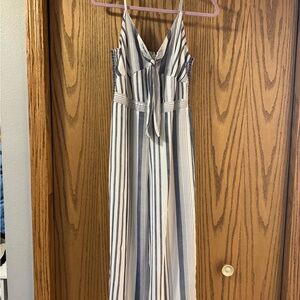 Japna Navy and White Striped Top